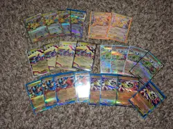 Pokemon Starter Kit Over 100 EX Cards, Sleeves,Dividers, Coins,& Dice - Image 3