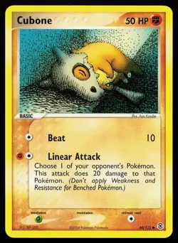 Cubone 60/112 Common FireRed & LeafGreen Pokemon Card - Image 1