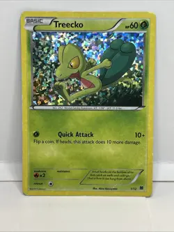 Pokemon TCG 2014 McDonald's Treecko Holo Card 1/12 - Image 1