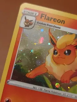 Flareon - SWSH041 - Pokemon SWSH: Sword & Shield Black Star Promo Card Holo LP - Image 2