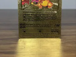 Charizard 4/102 - Gold Foil Fan Art Pokemon Card - Image 4