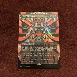Oppression Secret Lair Drop Foil 1425 NM+ Unplayed Magic The Gathering MTG Card - Image 1