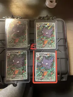 Pokemon TCG Haunter 027 Me: Mega Evolution Promo Holo 4 Card Lot - Image 1