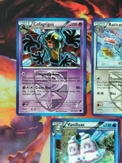 Plasma Freeze 2013 Black + White Non Holo Rare LP Pokemon Card Lot - Image 2