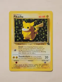 Pokemon TCG Ivy Pikachu Black Star Promo #1 Card WOTC - Image 1