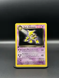 Dark Alakazam 1st Edition 18/82 Team Rocket Regular (LP) Vintage Pokemon Cards - Image 1