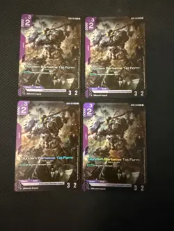 Gundam Barbatos 1st Form LR GD02-054 NM 4 Card Playset - Image 1