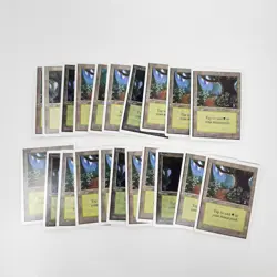 Lot of 21 Unlimited Magic The Gathering MTG Forest Land Cards NM / M - Image 1