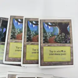 Lot of 21 Unlimited Magic The Gathering MTG Forest Land Cards NM / M - Image 5