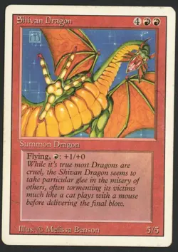 ***Shivan Dragon*** MTG Revised Magic Kid Icarus - Image 1