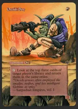 ***Orcish Spy Altered Art Acrylic Paint*** MTG Fallen Empires Magic Kid Icarus - Image 1