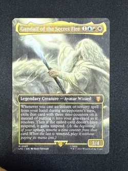 Gandalf of the Secret Fire (BORDERLESS) - Lord of the Rings (Magic Gathering) - Image 1