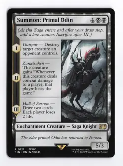 Summon: Primal Odin 0121 (R) MTG FINAL FANTASY (FIN) - Image 1