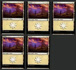 ***5x Plains Miscut Lot*** MTG Theros Beyond Death Magic Kid Icarus - Image 1