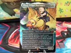 Cloud, Midgar Mercenary (Borderless) (Chocobo Track Foil) Final Fantasy Foil - Image 1