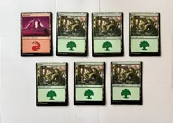 Mountain & Forest Lot | MTG Miscut Misprint | Lorwyn Eclipsed ECL 0272 & 0273 - Image 1