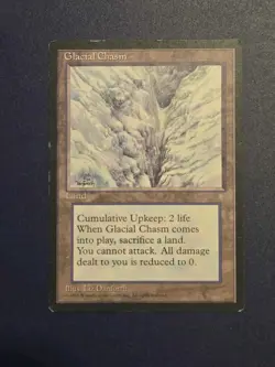 Glacial Chasm - Ice Age ~MP~ Magic The Gathering MTG - Image 1