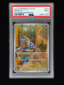 Mimikyu 075 Promo Pokemon Paldean Fates PSA 9 🔥🔥🔥 - Image 1