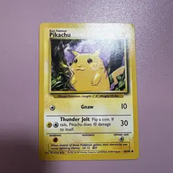 PIKACHU 58/102 STAMPED PROMO POKEMON ENGLISH WOTC ERA PROMO 1999 - Image 1