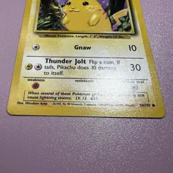 PIKACHU 58/102 STAMPED PROMO POKEMON ENGLISH WOTC ERA PROMO 1999 - Image 2