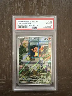 2023 Pokemon SVP en Charmander Obsidian Flames #044 PSA NM-MT 8 - Image 1