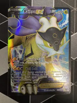 Pokemon TCG Raikou EX 105 Full Art Dark Explorers HP - Image 1