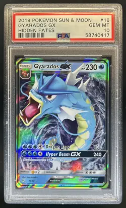 2019 Pokemon SM Hidden Fates Gyarados GX #16/68 PSA 10 - Image 1