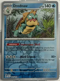 Drednaw - 044/142 - SV Stellar Crown - Pokemon - Reverse Holo (Rare) - NM/M - Image 1