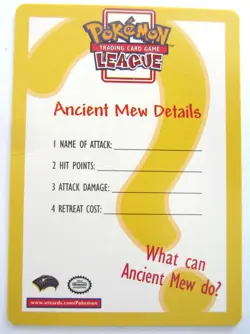 ANCIENT MEW HOLO WIZARDS POKEMON CARD W/ BLUE SLEEVE 1999-2000 - Image 4