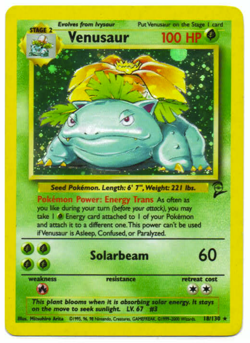 Pokemon TCG Venusaur 018/130 Base Set 2 Holo - Moderately Played - Image 3