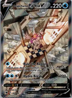 Origin Forme Palkia V 167/189 Rare Ultra Astral Radiance Pokemon NM - Image 1