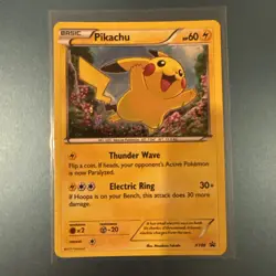 Pokemon Pikachu TCG XY89 Black Star Promo Holo Card LP - Image 1