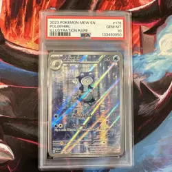 2023 POKEMON MEW EN-151 ILLUSTRATION RARE #176 POLIWHIRL PSA 10 - Image 1