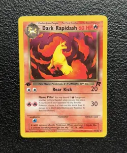 Pokemon TCG - 1st Edition Dark Rapidash 44/82 - Team Rocket *LP - Image 1