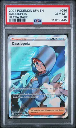 2024 CASSIOPEIA 086/064 POKEMON SHROUDED FABLE ULTRA RARE PSA 10 GEM MINT - Image 1