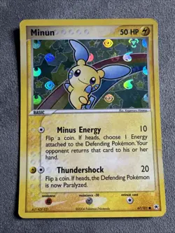 Pokemon Minun 67/101 Reverse Hole Hidden Legends - Image 1