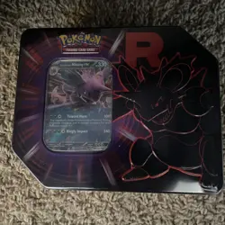 BRAND NEW-Pokemon TCG: Team Rocket Nidoking Tin-FACTORY SEALED - Image 1