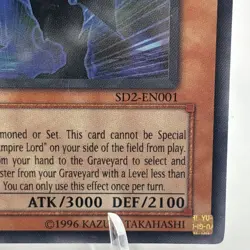 Yugioh Vampire Genesis SD2-EN001 1st ULTRA Rare NM / VLP - Image 5