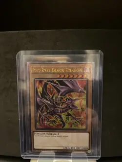 Yu-Gi-Oh Red-Eyes Black Dragon Quarter Century Secret Rare Card RA04-EN109 - Image 1