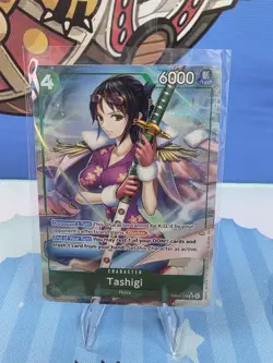 One Piece Tashigi Extra Booster Heroines Rare Holo EB03-018 Alt Art - Image 1