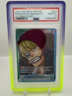 Donquixote Rosinante OP05-022 L (ALT ART) PSA 10 One Piece English - Image 1