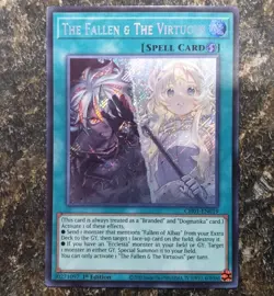 The Fallen & The Virtuous (Secret Rare) CH01-EN019 Yugioh - Image 1