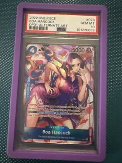 2022 One Piece Boa Hancock Alternate Art #OP01-078 PSA 10 - Image 1