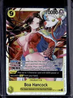 2026 One Piece Azure Sea's Seven Boa Hancock Super Rare #OP14-112 - Image 1
