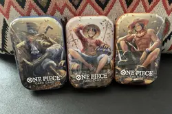 One Piece Tin Pack Set Vol. 2 - Bandai TCG Factory Sealed Lot Of 3 - Image 1