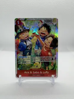 Ace & Sabo & Luffy OP13-007 - One Piece TCG English - SR Foil - Image 1