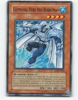 Elemental Hero Neo Bubbleman #SOI-EN004 Yugioh Card - Image 1