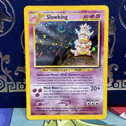 Pokemon Slowking Neo Genesis Holo SWIRL 14/111 English 2000 Card LP - Image 1