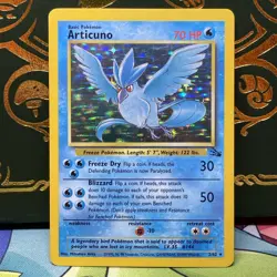 Pokemon TCG Articuno Fossil Holo Card 2/62 Rare LP - Image 1