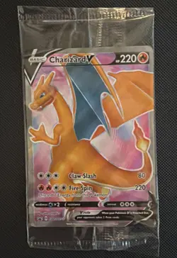 Pokemon Champions Path Charizard V SWSH050 Promo Full Art Card Sealed - Image 1